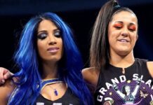 Mercedes Mone (Sasha Banks) and Bayley