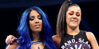 Mercedes Mone (Sasha Banks) and Bayley