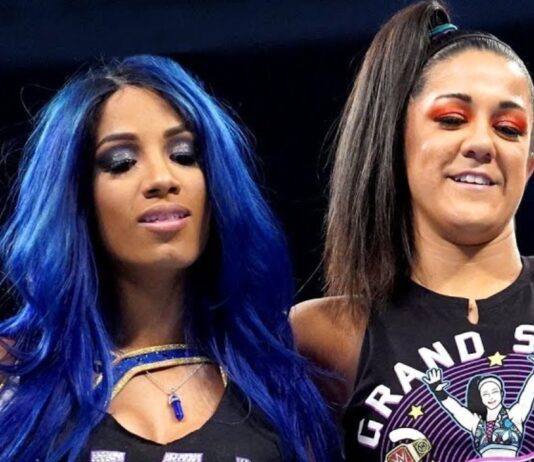 Mercedes Mone (Sasha Banks) and Bayley