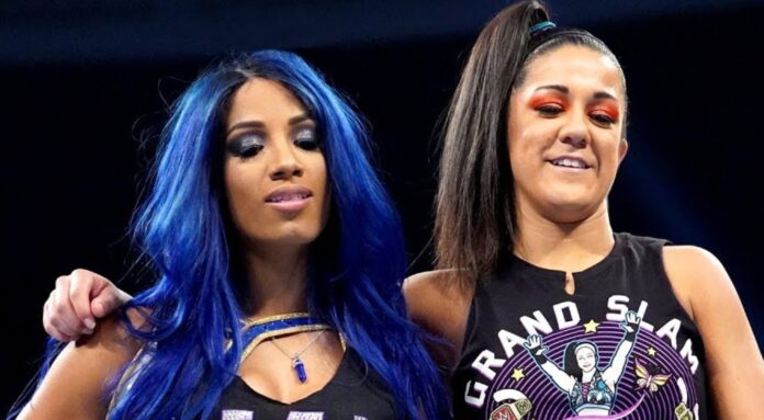 Mercedes Mone (Sasha Banks) and Bayley Mercedes Mone (Sasha Banks) and Bayley