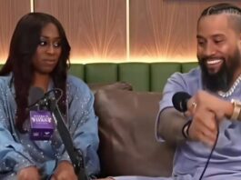 Naomi and Jimmy Uso on the “What’s Your Story with Stephanie McMahon” podcast