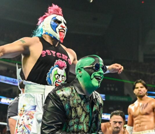 Psycho Clown & Mr. Iguana Make WWE Debuts, AAA Tag Team Titles Defended On SmackDown Psycho Clown and Mr. Iguana make their WWE debuts.