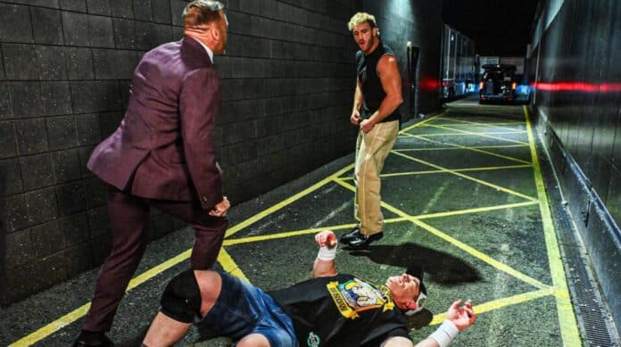 Nick Aldis, Logan Paul and John Cena WWE's airs two different endings to Logan Paul’s knockout on John Cena