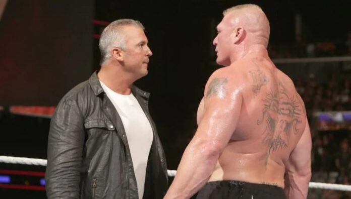 Shane McMahon and Brock Lesnar