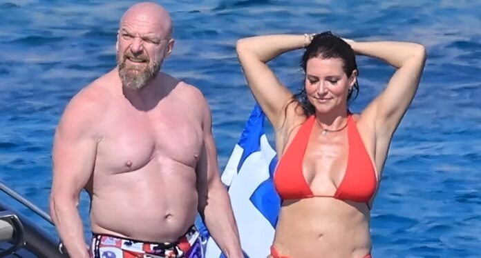 Triple H and Stephanie McMahon on vacation in Greece
