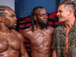 The New Day and Grayson Waller in WWE