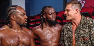 The New Day and Grayson Waller in WWE