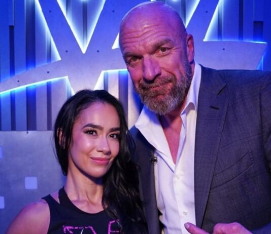 AJ Lee and Triple H