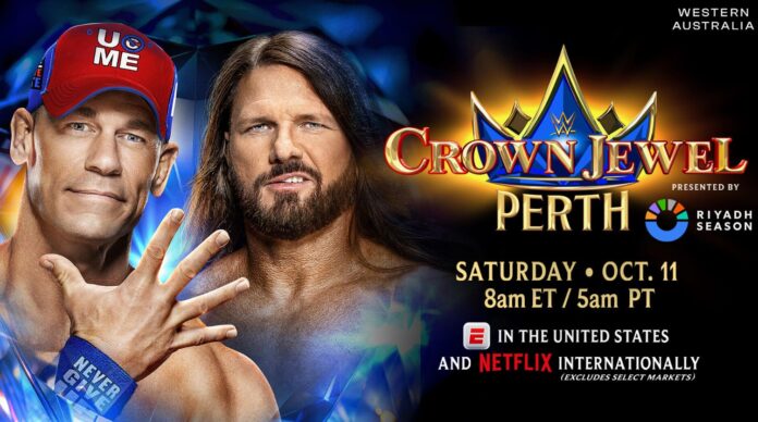 John Cena vs. AJ Styles at WWE Crown Jewel 2025