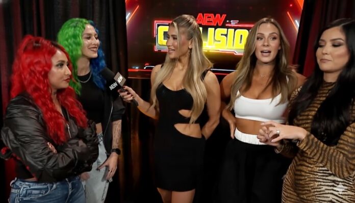 Backstage at AEW Collision