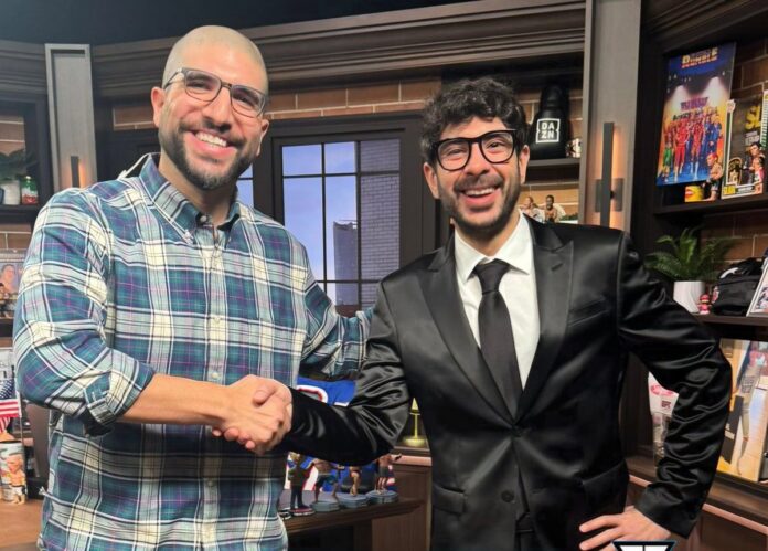 Ariel Helwani and Tony Khan Ariel Helwani and Tony Khan