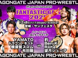 Dragon Gate Fantastic Gate Night 5 Results – December 8, 2025 Dragon Gate Fantastic Gate