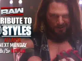 Backstage News On WWE’s AJ Styles Tribute Episode Of RAW AJ Styles Tribute