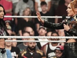 Becky Lynch and AJ Lee