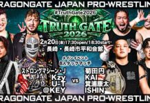 Dragon Gate Truth Gate Night 8 Results – February 20, 2026 Dragon Gate Truth Gate
