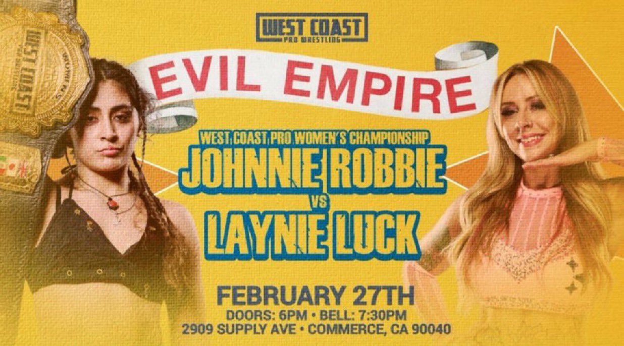 West Coast Pro Wrestling Evil Empire Results – February 27, 2026