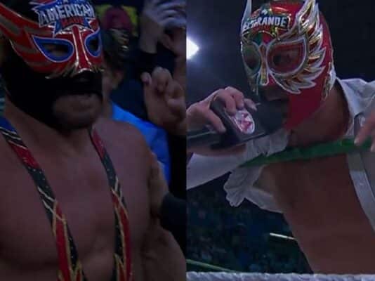 Backstage Update On El Grande Americano vs Americano II Mask Match El Grande Americanos