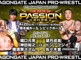Dragon Gate The Gate Of Passion Night 8 Results – April 20, 2026 Dragon Gate The Gate Of Passion