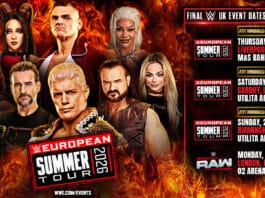 WWE Announces European Summer Tour Dates WWE Summer Tour 2026