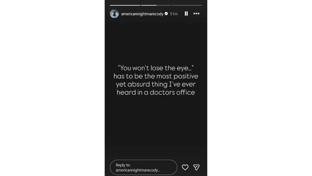 Cody Rhodes Shares Update On Eye Injury