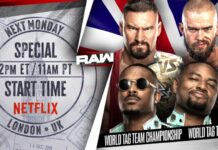 WWE Raw Updates For 6/22 Live Daytime Episode In London, ENG.