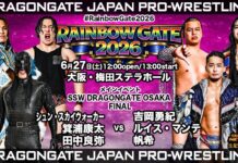 Dragon Gate Rainbow Gate Night 12 Results – June 27, 2026 Dragon Gate Rainbow Gate