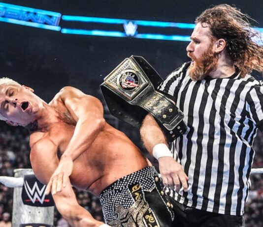 Chaos Erupts During Cody Rhodes vs. Gunther On WWE SmackDown Cody Rhodes - Sami Zayn