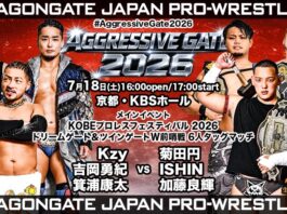 Dragon Gate Aggressive Gate Night 7 Results – July 18, 2026 Dragon Gate Aggressive Gate