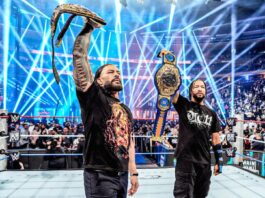 Seth Rollins Crashes Roman Reigns And Jalen Brunson Celebration Roman Reigns and Jalen Brunson