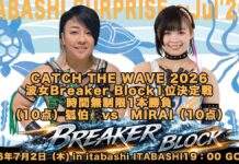 Pro Wrestling Wave Itabashi Surprise Results – July 2, 2026 Pro Wrestling Wave Itabashi Surprise