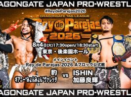Dragon Gate Rey De Parejas Night 1 Results – August 4, 2026 Dragon Gate Rey De Parejas