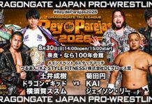 Dragon Gate Rey De Parejas Night 13 Results – August 30, 2026 Dragon Gate Rey De Parejas