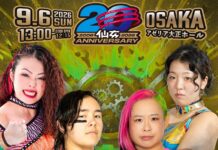 Sendai Girls In Osaka Results – September 6, 2026 Sendai Girls In Osaka