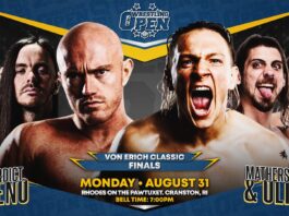 Beyond Wrestling Wrestling Open RI #65 Results – August 31, 2026 Beyond Wrestling